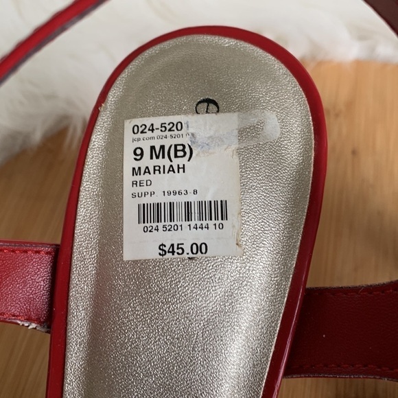 East 5th | Red Mariah Patent Leather Strappy Open Toe Heels NWT 9M - Picture 14 of 17